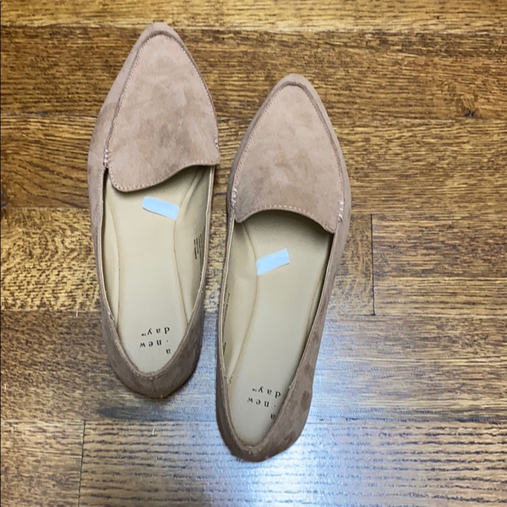 Dusty rose flats